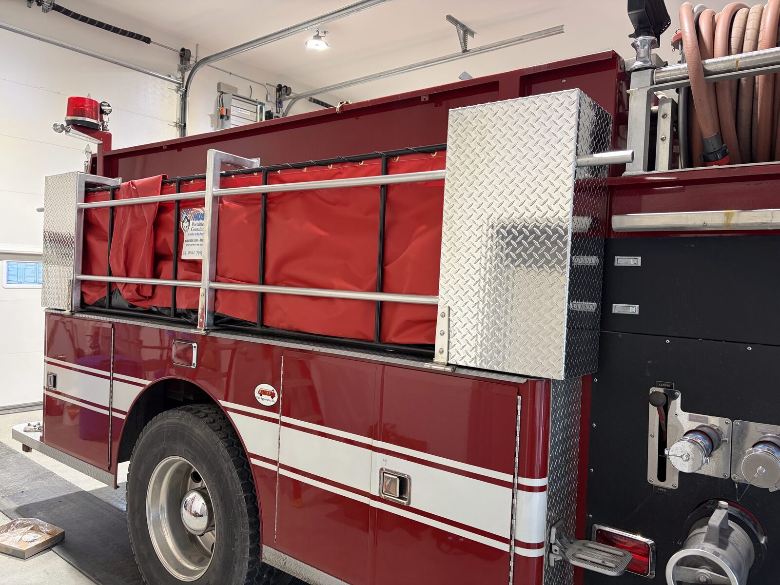 Fire Tender Bladder Rack